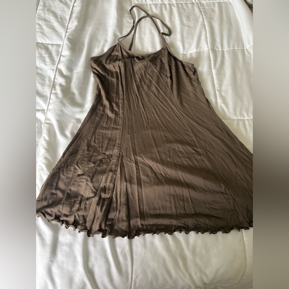 American Apparel Brown Sleeveless Dress